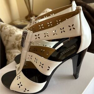Michael Kors White Cutout Heels